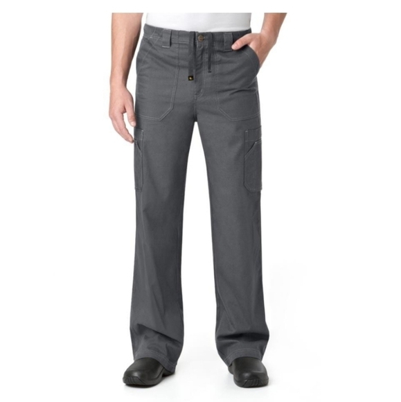 Carhartt Ripstop High-Rise Multi Cargo Bottom Scrub Pants Medium Men Red - Picture 1 of 12